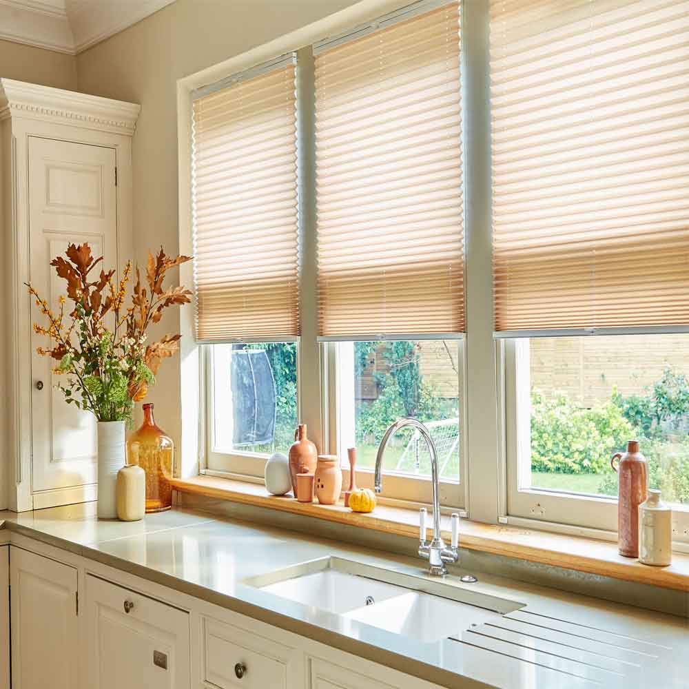 Pleated blinds in Warwick